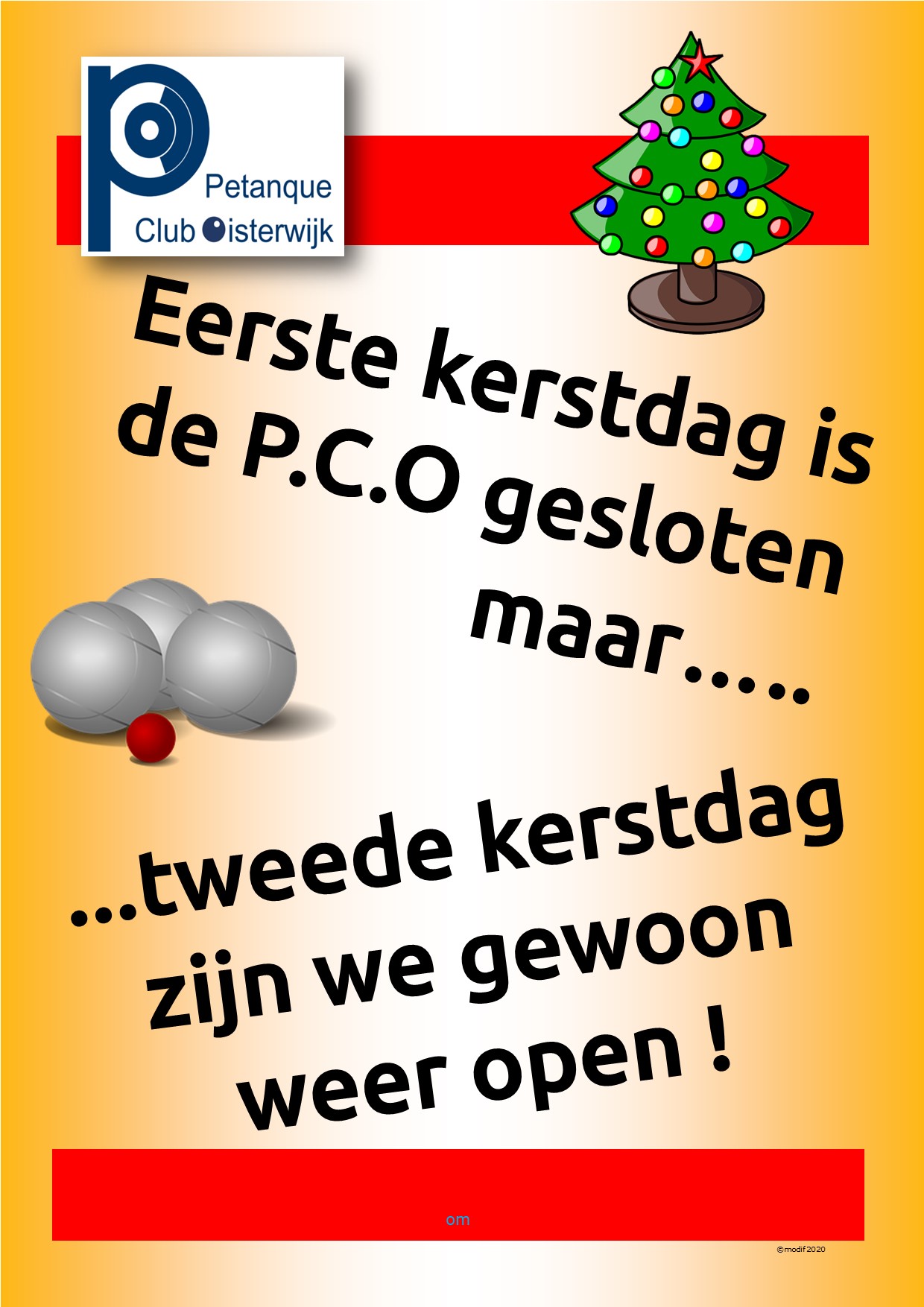 kerst gesloten